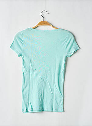 T-shirt coupe cintrée manches courtes bleu PETIT BATEAU fille