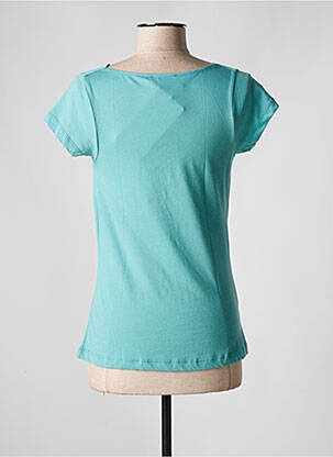 T-shirt stretch manches courtes bleu LES RACINES DU CIEL femme
