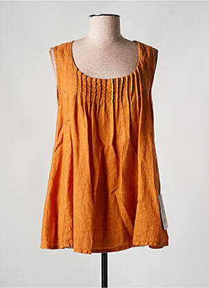 Top sans manche sans manche orange ELEMENTE CLEMENTE femme