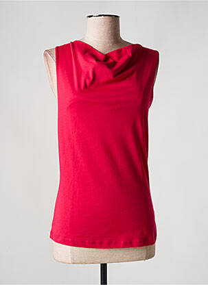 T-shirt stretch manches courtes rose LES RACINES DU CIEL femme
