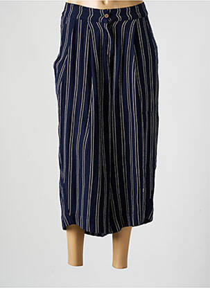 Pantacourt taille haute taille haute bleu RAGA femme