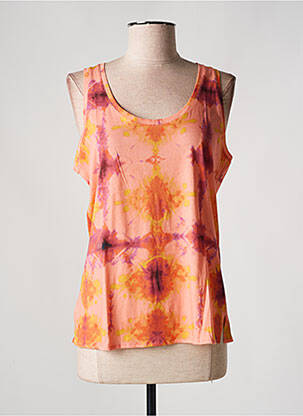 Débardeur rose MAJESTIC FILATURES pour femme