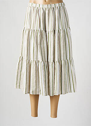 Jupe mi-longue vert ROSSO 35 pour femme