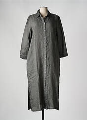 Robe longue gris 120% LINO pour femme seconde vue