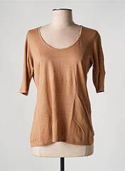 T-shirt marron MAJESTIC FILATURES pour femme seconde vue