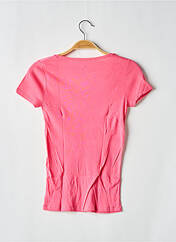 T-shirt rose fonce PETIT BATEAU pour fille seconde vue