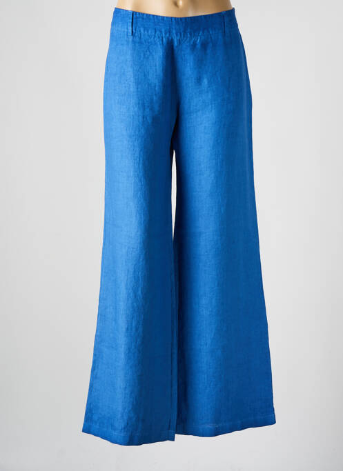 Pantalon flare bleu 120% LINO pour femme