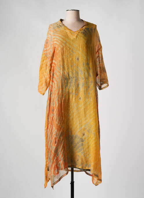 Robe mi-longue jaune NEERU KUMAR pour femme