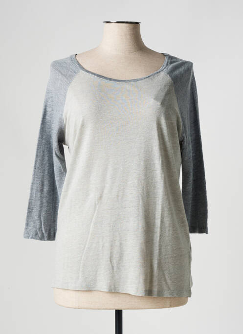 T-shirt gris MAJESTIC FILATURES pour femme