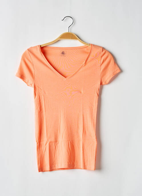 T-shirt orange PETIT BATEAU pour fille