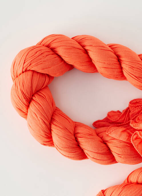 Foulard orange CLAUDE CHESNE pour femme