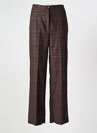 Pantalon flare stretch taille haute marron ATTIC AND BARN femme