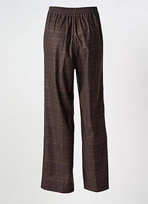 Pantalon flare stretch taille haute marron ATTIC AND BARN femme