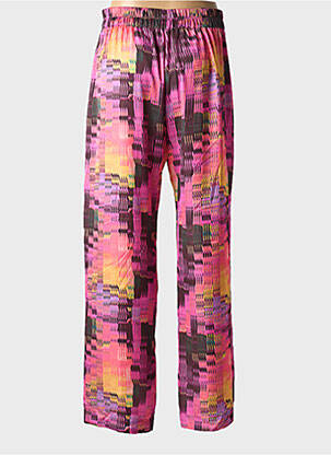 Pantalon droit taille élastique taille normale rose HEIMSTONE femme