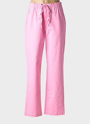 Pantalon droit tissage popeline taille normale rose ESSENTIEL ANTWERP femme