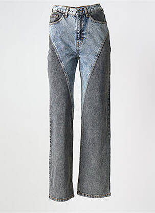 Jeans coupe droite taille haute taille haute noir ROTATE femme