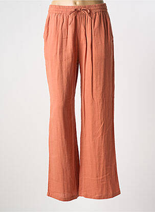 Pantalon droit taille élastique taille normale orange NOTSHY femme
