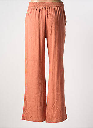 Pantalon droit tissage crêpe taille normale orange NOTSHY femme