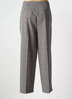Pantalon large taille à pinces taille haute gris MKT STUDIO femme
