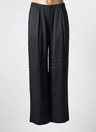Pantalon large fermeture zippée sous rabat boutonné taille normale noir KARMA KOMA femme