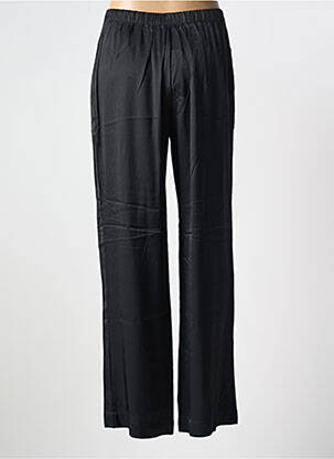 Pantalon large fermeture zippée sous rabat boutonné taille normale noir KARMA KOMA femme