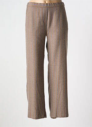 Pantalon large poches taille normale marron DIEGA femme