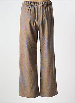 Pantalon large poches taille normale marron DIEGA femme