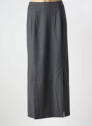Jupe longue fermeture zippée au dos gris REMAIN femme