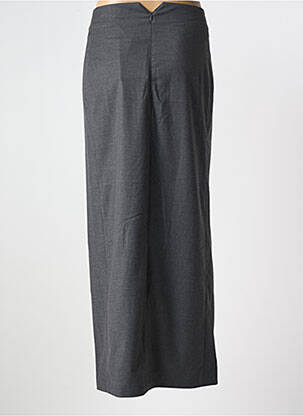 Jupe longue fermeture zippée au dos gris REMAIN femme