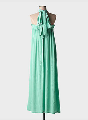 Robe longue coupe fluide fines bretelles vert PHISIQUE DU ROLE femme