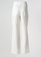 Pantalon droit blanc HANA SAN pour femme seconde vue