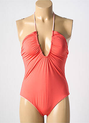 Maillot de bain 1 pièce stretch orange CARIOCA femme