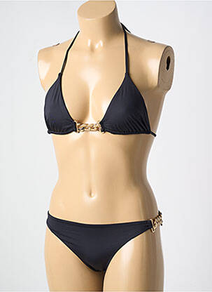 Maillot de bain 2 pièces stretch haut triangles noir CARIOCA femme