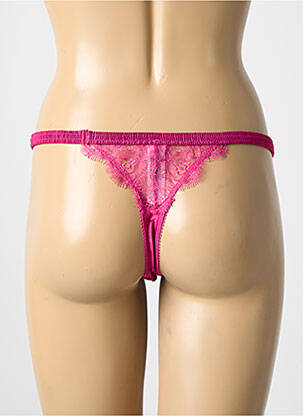 String tissage satiné rose LOVE STORIES femme