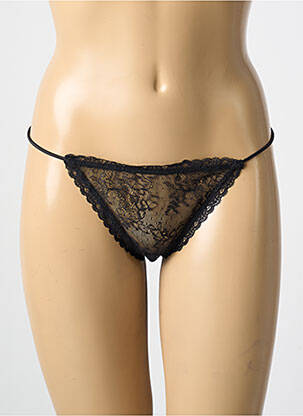 String tissage dentelle noir LOVE STORIES femme