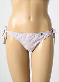 Bas de maillot de bain imprimé fleurs bikini bleu LOVE STORIES femme