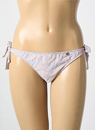 Bas de maillot de bain imprimé fleurs bikini bleu LOVE STORIES femme