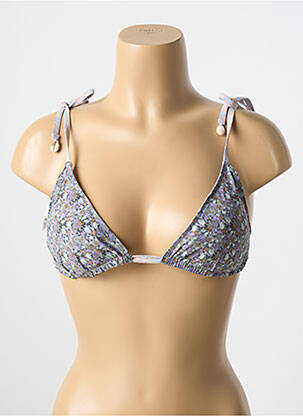Soutien-gorge sans armature haut triangles violet LOVE STORIES femme