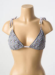 Soutien-gorge sans armature haut triangles violet LOVE STORIES femme