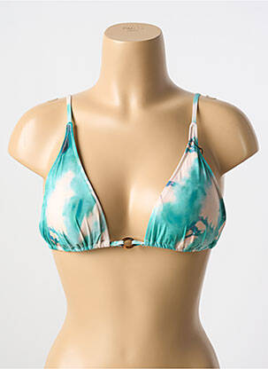 Haut de maillot de bain stretch haut triangles bleu LOVE STORIES femme