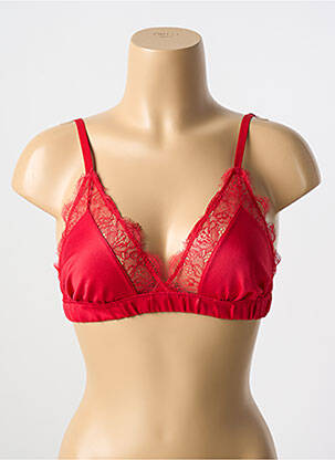 Soutien-gorge sans armature bralettes rouge LOVE STORIES femme