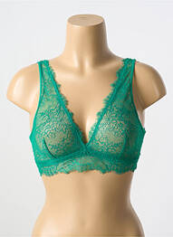 Soutien-gorge sans armature bralettes vert LOVE STORIES femme