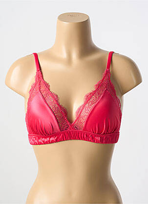 Soutien-gorge sans armature bralettes rouge LOVE STORIES femme