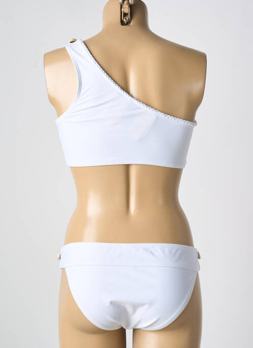 Maillot de bain 2 pièces blanc WILD pour femme