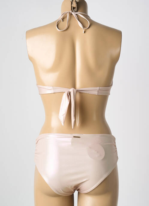 Maillot de bain 2 pièces stretch haut triangles beige CARIOCA femme