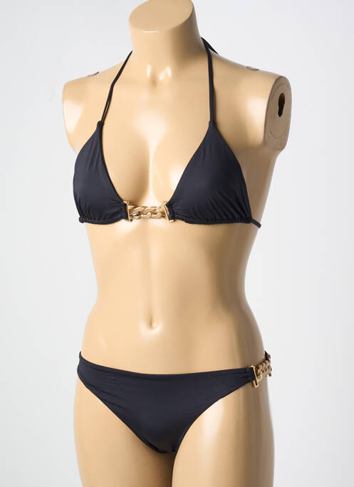 Maillot de bain 2 pièces stretch haut triangles noir CARIOCA femme