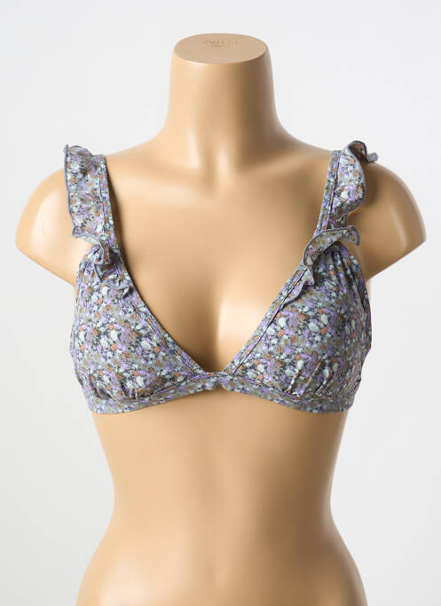 Haut de maillot de bain violet LOVE STORIES pour femme