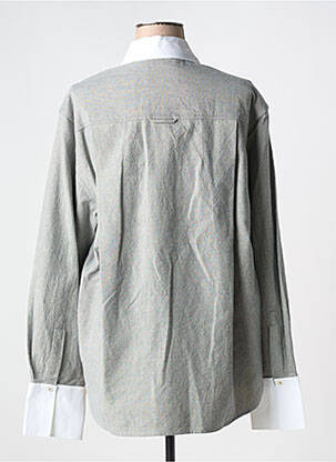 Chemisier coupe droite manches longues gris LAURENCE BRAS femme