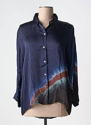 Chemisier coupe fluide manches longues bleu NOUS ANTWERP femme