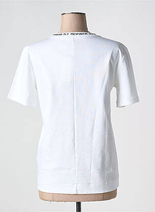 T-shirt stretch manches courtes blanc PENN & INK N.Y femme
